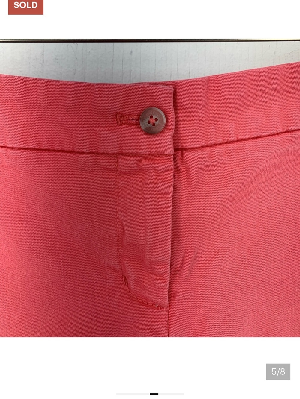 Southern Tide Coral Bermuda Shorts - Solid Coral Pink - Picture 4 of 7